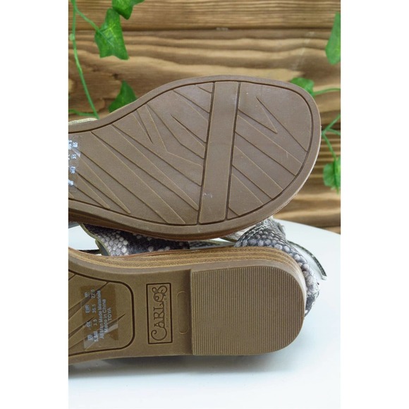 Carlos Santana Sz‎ 5.5 M Brown Gladiator Synthetic Women Sandals Toya - Picture 7 of 7